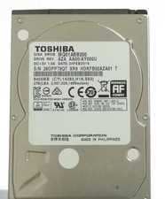 MQ01ABB200 Toshiba 2TB 5400RPM 8MB 3Gbs SATA 2.5