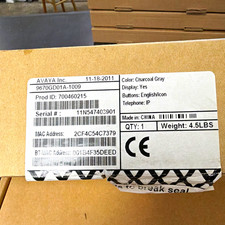 Avaya 9670G VoIP IP Phone Charcoal Gray Display Speakerphone 1 Line 9670GD01A picture