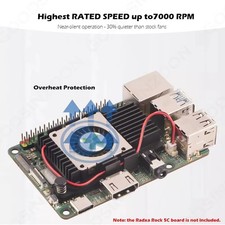 Goodsinzone Active Cooling Fan Heatsink Kit for Radxa Rock 5C SBC picture