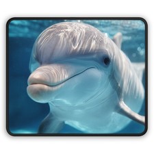 Smiling Dolphin Gaming Mouse Pad | Underwater Ocean Photo picture