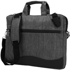 Black Nylon Laptop Case School Crossbody Bag For 15