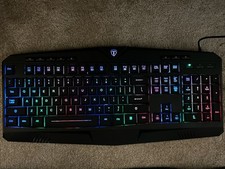Gaming Keyboard RGB USB Wired Muti Color Backlite #PC232A S/N 19K21 New Open Box picture