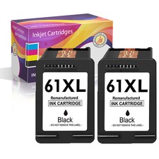 2pcs Compatible with HP 61XL Black Ink Cartridges picture