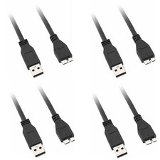 4 Pack/Lot Dynex 3' USB 3.0 A-Male to Micro B Male High Quality Cable DX-PU5303U picture
