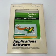 TI99-4a Home Computer Reading Flight Command Module PHM3082 Cartridge Manual Box picture
