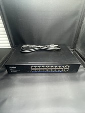 Aumox 18-Port Ethernet Gigabit PoE Switch, 16-Port PoE with 2 Uplink Gigabit ... picture