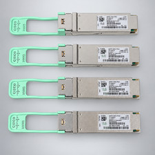 Lot of 4 Cisco 10-3556-01 QSFP-100G-FR-W 100G QSFP28 PAM4 LC 2km Transceiver picture