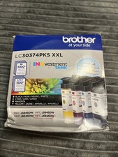 Genuine Brother LC3037 XXL 4Pk Black & Color Cartridge Combo Exp 10/28 picture