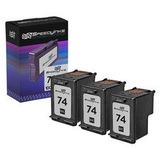 3 Pack Reman Replacement Ink Cartridge for Hewlett Packard CB335WN (HP 74) Black picture