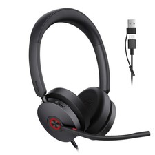 Yealink UH48 ANC Wired USB-C/A Headset with 6 AI Noise Canceling Black picture