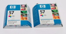Lot of 2 Genuine Authentic HP 57 Tri~Color ink Cartridge (C6657AN) picture
