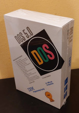 RARE VINTAGE IBM DOS 5.0 IN ORIGINAL SHRINK WRAP +  picture