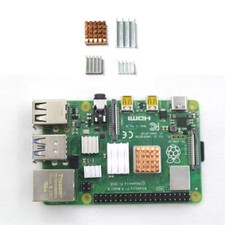 1 set 4pcs Copper Aluminum Heatsink Kit w/Thermal Pad for Raspberry Pi 4 Model B picture