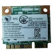 Lenovo 03T8215 BCM94352HMB Mini Pcie Wifi Card Dual Band 867Mbps BT4.0 802.11ac picture