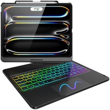 FUWANG Touch Keyboard Case for iPad Pro 13 inch (M5/M4) 2025/2024, 360° Swivel picture