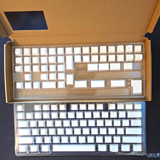 Cherry MX Profile White, Blank PBT Keycaps, 128 peices, for mechanical keyboard picture
