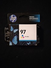 HP 97 C9363WN #140 Ink Cartridge Tri-Color EXP March/2015 NEW Open Box picture