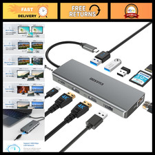 11-in-1 USB C Docking Station - Dual 4K HDMI, Gigabit Ethernet, PD 3.0, 4 USB Po picture