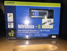 Linksys WUSBF54G Wireless-G USB Network Adapter Wi-Fi Finder Brand New Sealed picture