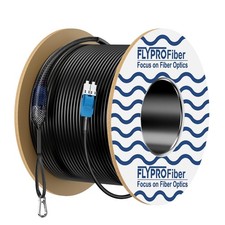 - 50m/164ft OS2 LC to LC Outdoor Armored Fiber Patch Cable OD-5mm, Single Mod... picture