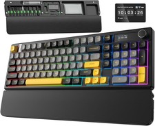 BlueFinger B98Pro Wireless Mechanical Keyboard Creamy Numpad HotSwap Gasket picture