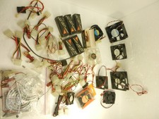 PC Case Fans BIG$ lot of cooling fans wires accessories PC BUILDERS  * * L@@K ** picture