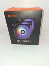  XF-12025-ARGB-TRIO 120mm Case Fan ARGB 3 Pack RGB Fans 5V 3-PIN BLACK picture