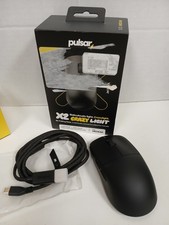 Pulsar X2 Crazy Light Wireless 8K Jet Black Mouse, Size 2 Medium  *NO DONGLE* picture