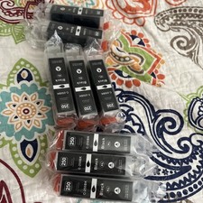 Lot of 8 C-250 XL BK Canon Black Ink Printer Cartridges For Use with Canon PIXMA picture