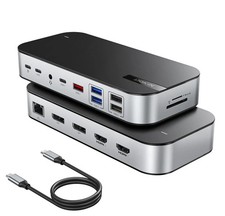 MOKiN 16 IN 1 USB C Docking Station With 8K (MODK0706): NEW [Free Shipping] picture
