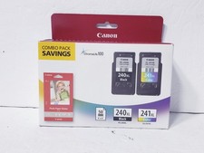 Genuine Canon PG-240XL CL-241XL Ink Combo Pack + 50 Photo Paper Sealed OEM picture