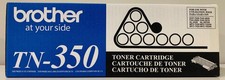 New Genuine Brother TN-350 Black Toner Cartridge Box picture