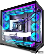 PC CASE 9 PWM ARGB Fans Pre-Installed, Mid-Tower Gaming PC Case, Panoramic Temp picture