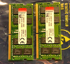 Two Genuine Kingston DDR4 16GB RAM (Total 32GB) KVR26S19D8/16 SODIMM TESTED picture
