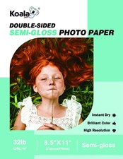 Lot Koala Double Sided Photo Paper 8.5x11 Semi Glossy 32lb Inkjet Laser Printer picture