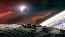Landscape nature space planet earth astronaut sun stars Custom Gaming Mat Desk picture