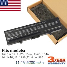 Laptop Battery For Dell Inspiron 1525 1526 1440 1545 1546 1750 GW240 X284G M911G picture