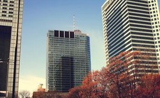Landscape photography building architecture urban trees Custom Gaming Mat Desk picture