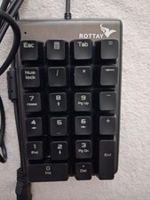 Rottay 22-Key Mechanical Numeric Keypad Wired USB Backlit picture
