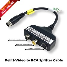 Lot Of 3 New Dell S-Video TV-Out Digital Audio Adapter Cable Kit 44CTV TJ965 picture