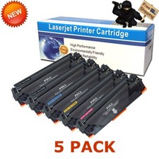 5pk Color 410A Toner Set fits HP CF410A LaserJet M452dw M477fdw M477fnw Printer picture