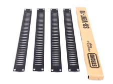 5x Strong Vented Flat Black Filler Panel Set 1U SR-VENT-1U Plate w842 picture