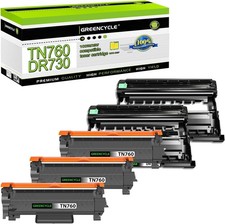 3PK TN760 TN730 Toner + 2PK DR730 Drum Unit for Brother MFC-L2730DW HL-L2370DWXL picture