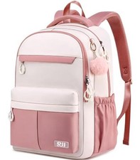 Backpack for School, Water Resistant Ergonomic Cute Bookbag for 15.6 Inch Khaki picture