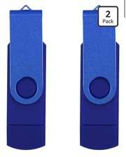 32GB USB Flash Drive 2 Pack Metal Swivel Thumb Drive USB 2.0 Pen Drive picture