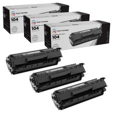 LD Compatible Canon 0263B001AA / 104 3PK Black Toners for FaxPhone L120/L90 picture