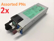 Lot of 2 - HP 1400W FLEX SLOT PLATINUM PLUS 200-240V POWER SUPPLY *Assorted PNs* picture