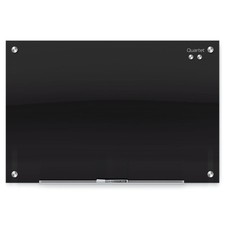 Magnetic Dry Erase Board 72 W x 48 H Glass Whiteboard Black G7248B Quartet Wall picture
