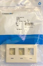 CommScope 558107-2, 3-Port Flexmode Faceplate Kit, Almond (Lot Of 6) picture