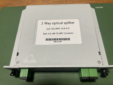 10 SPLITTER SC APC 1X2 CASSETTE FIBER OPTICAL BOX SINGLEMODE picture